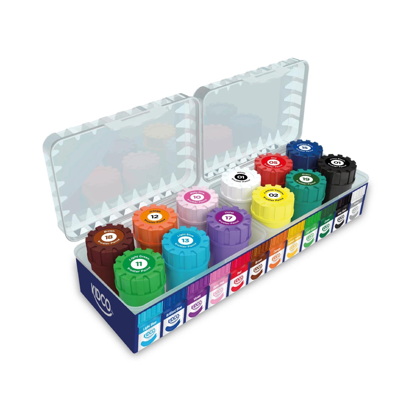Poster Paints featuring large 12 tubes of vibrant colours. - Kid Zone PK