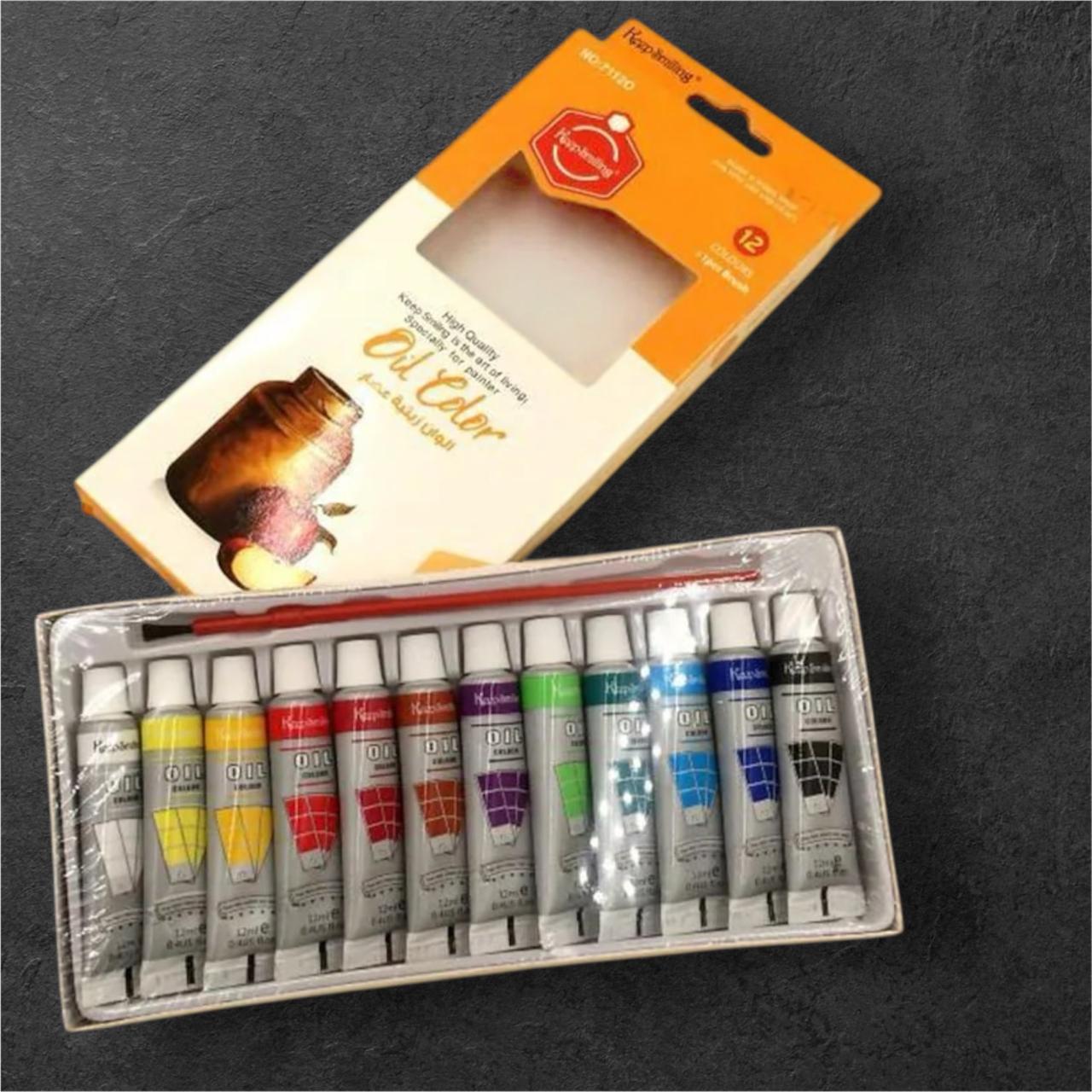 Oil Painting Color Tube 12 Colors - Kid Zone PK