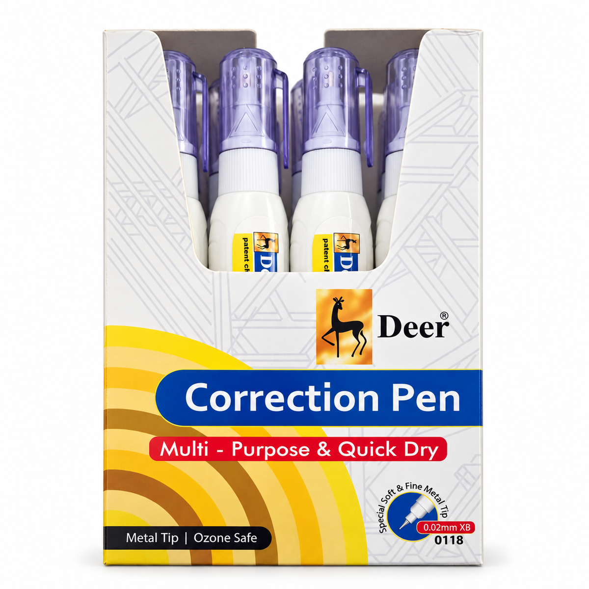 Deer correction pens, pack of 12 in the original display carton