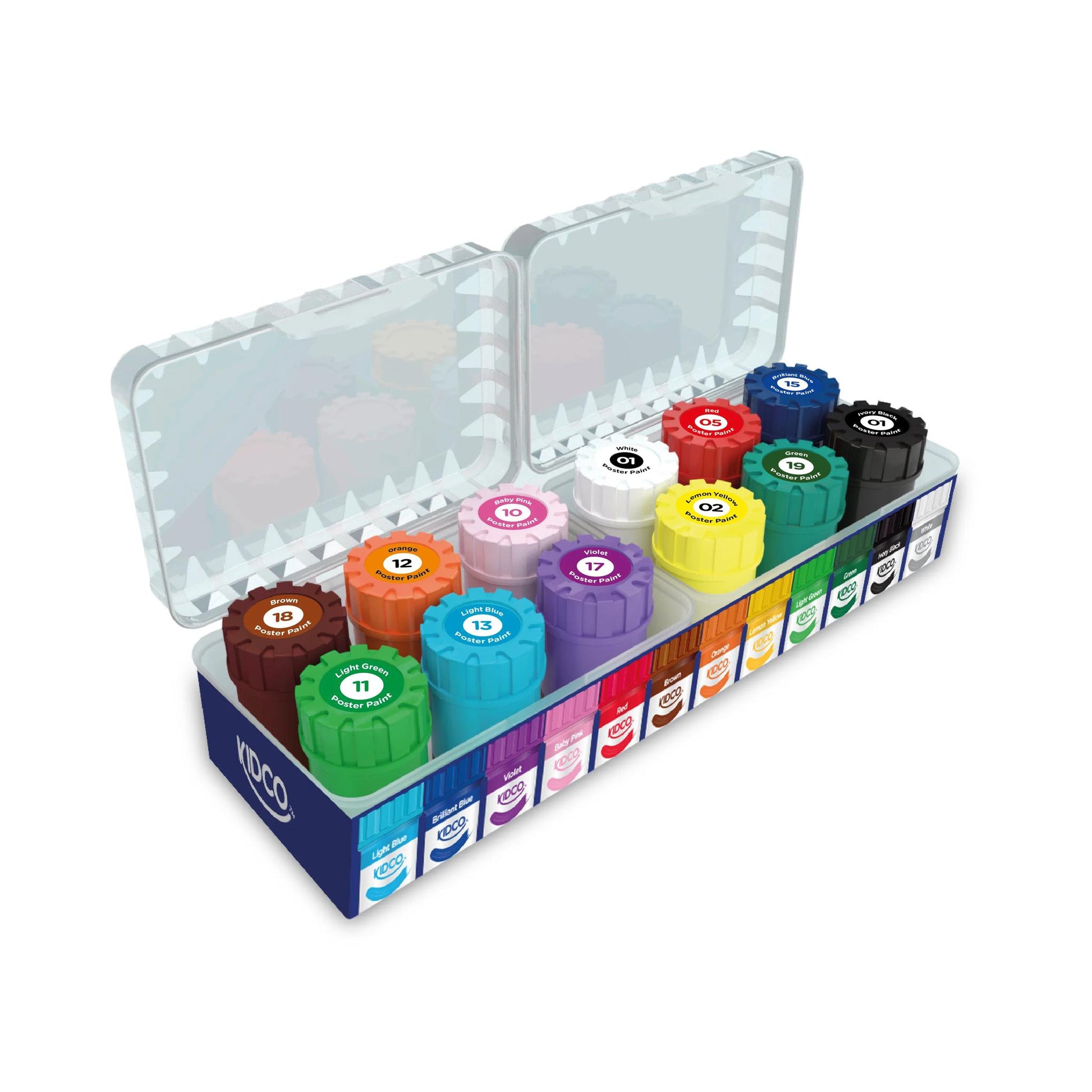 Poster Paints featuring large 12 tubes of vibrant colours. - Kid Zone PK