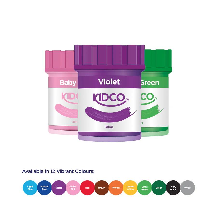 Poster Paints featuring large 12 tubes of vibrant colours. - Kid Zone PK