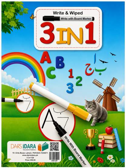 3-in-1 Write & Wipe Learning Board