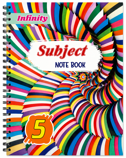 5 Subject Notebook - Normal Paper