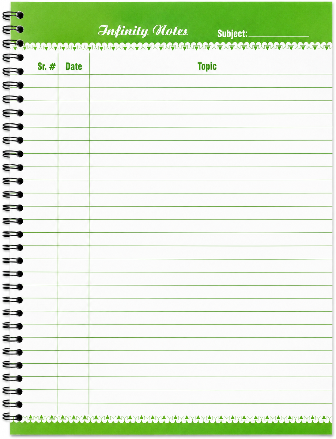 7 Subject Notebook - Normal Paper
