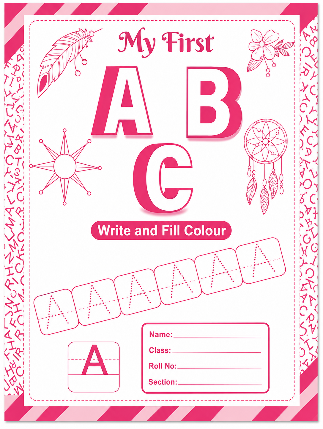3-in-1 Writing & Colouring Book