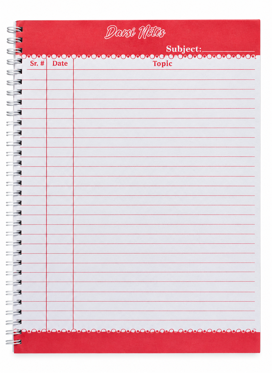9 Subject Notebook – Fine Quality