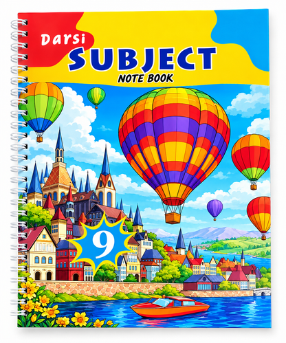 9 Subject Notebook – Fine Quality