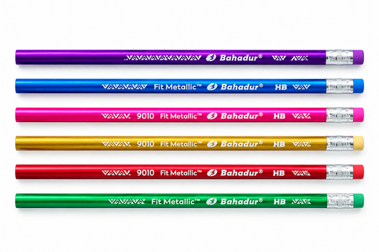 Bahadur Fit Metallic Pencil 9010 HB - Pack of 12
