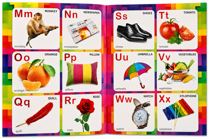 3 in 1 Learning Cards – ABC, Numbers & Urdu