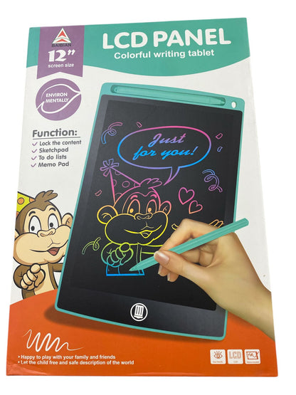LCD Writing Tablet/Pad for Kids, 8.5 inch, 10 inch, 12 inch Kids Doodle & Scribble Boards with Protect Cover, Educational Toys, Erasable E-Writer Digital Drawing Board Toddler Toys Kids Drawing Pad Best Gift for Kids-Multi-color & also ONLY PEN - Kid Zone PK