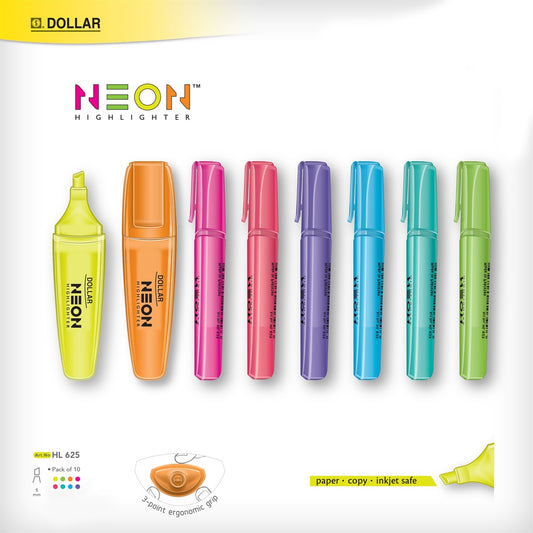Dollar Neon Highlighter - Kid Zone PK