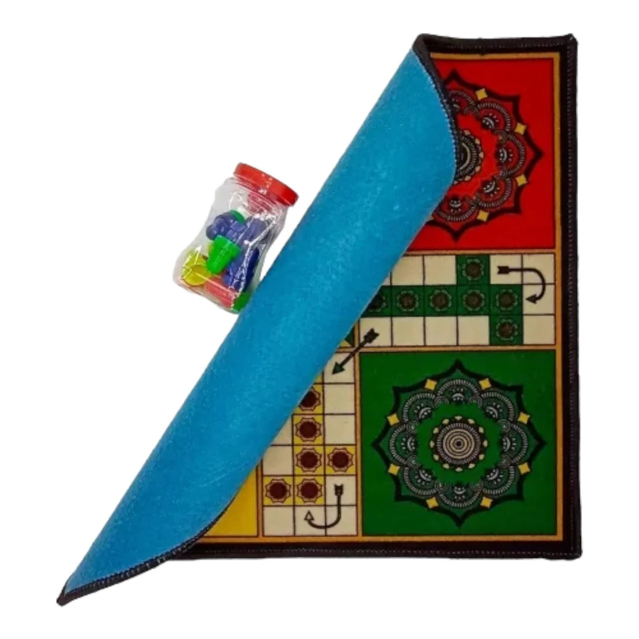 Foldable Carpet Ludo with Goti Set - Kid Zone PK