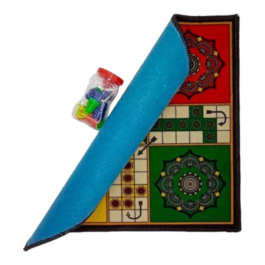 Foldable Carpet Ludo with Goti Set - Kid Zone PK
