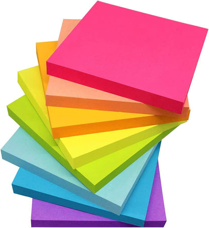 Multicolor Sticky Notes 3x3 (100 Sheets) - Kid Zone PK