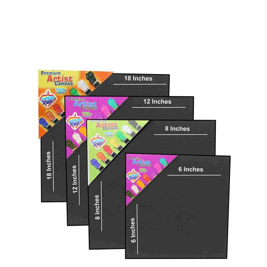 Black Canvas Board for Painting, High Quality Canvas Best for Professional & Student - Kid Zone PK