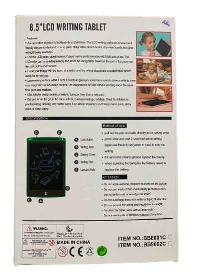 LCD Writing Tablet for Kids – Reusable Drawing & Writing Board | 8.5", 10" & 12"